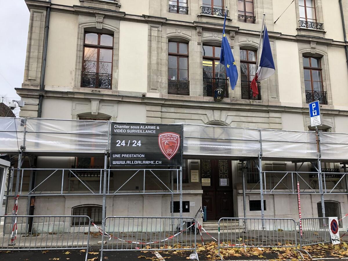 Échafaudage du Consulat général de France à Genève